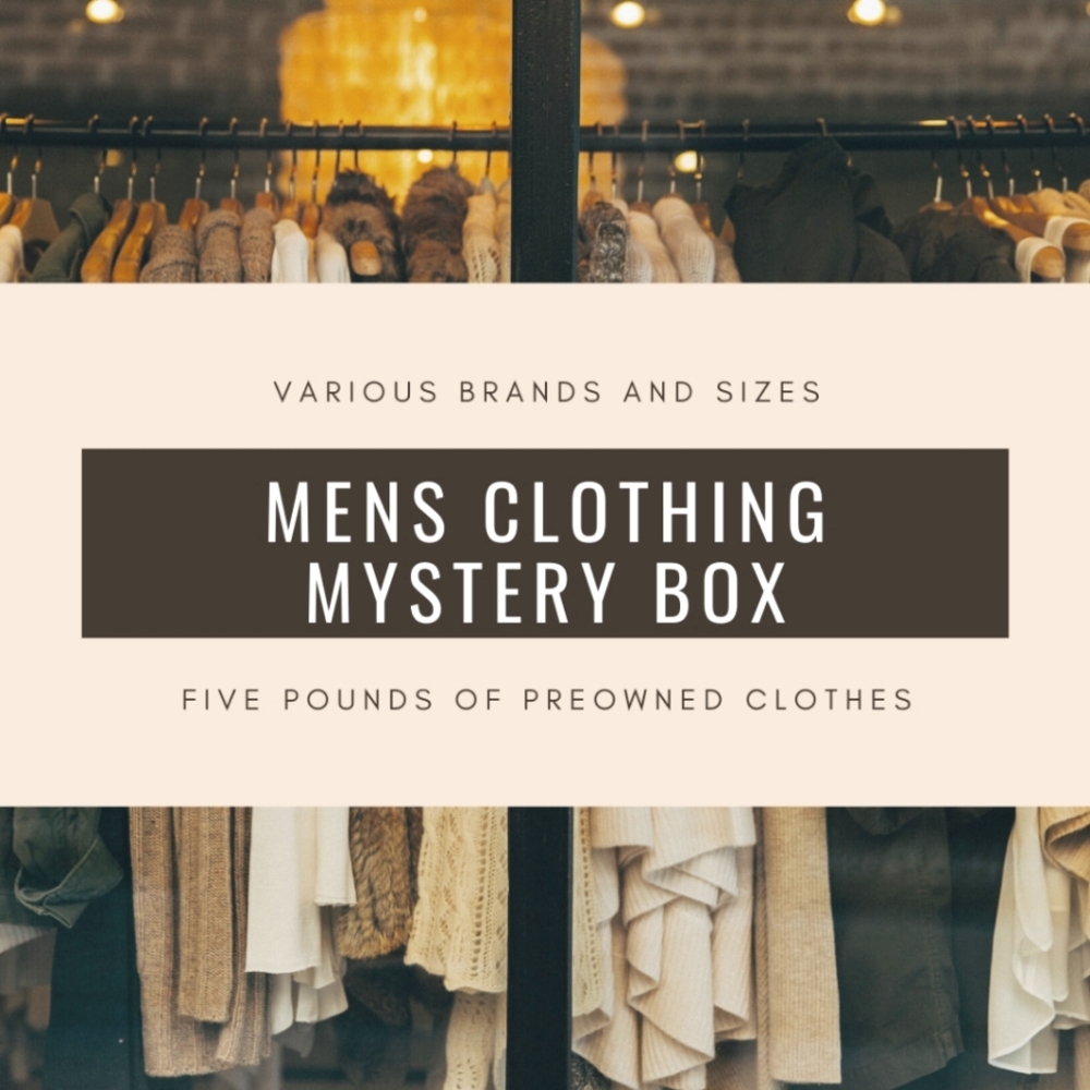 Men's Clothing Reseller Mystery Box - Variious Brands and Sizes in each box